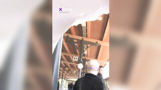 A fucking fearless babe is stark naked on this damn train, making the public BDSM fantasy a reality. Talk about riding in style! – @onlythebest’s Sex Reel