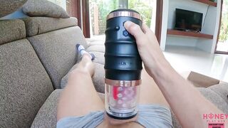 Playing a Game with Squirting Step Sister! CUM 2 Times inside Her Tight Pussy – Honey Play Box